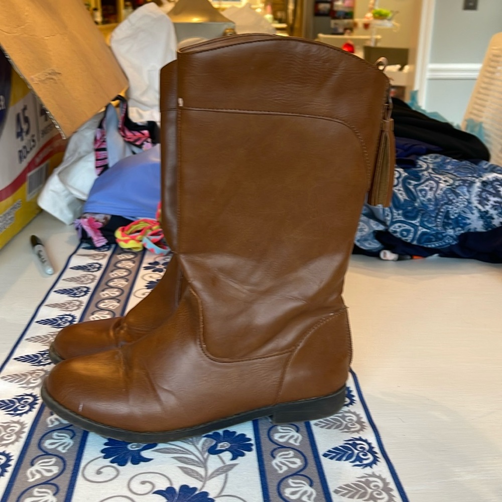 Little Girls Brown Boots
